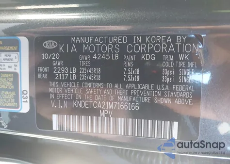 2021 Kia Seltos Sx Turbo from USA, damaged, VIN KNDETCA21M7166166